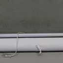 ChrisDowa Cordless 100% Blackout Roller Shade, with Striped Jacquard, Thermal Insulated, UV Protection Fabric, Total Blackout Blinds for Window, French Doors, Home and Office. White, 48" W x 72" H