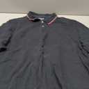 Amazon Essentials Men's Regular-Fit Cotton Pique Polo Shirt  (Large, Black Red White Thin Stripe)