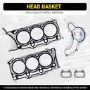 3.6 Head Gasket Set with Bolts Compatible with Jeep Wrangler, Chrysler 200 300, Dodge Charger Challenger, Ram 1500 3.6L V6 Pentastar Replace# HS26541PT ES72467