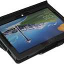Tablet Cover for Microsoft Surface Pro 1st 2nd Generation 10.6"(2013 Release), Ultra Slim Folio Stand Leather Case for Microsoft Surface Pro 1/2 1514 1601 Gen 1st 2nd 10.6 inch (Black)