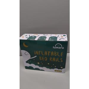 LUMARA Inflatable Bed Rail for Toddlers 2 Pack  Portable Travel Bed Bumpers for Kids Fits Twin Full Queen King Size Beds  NonSlip Safety Guard Rails