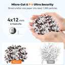 100-Sheet Auto Feed Paper Shredder, 40 Min Non-Stop, Shredders for Home Office Heavy Duty, P-4 Ultra Security Shredder for Home Office, Cross-Cut with Wheels, 4.5 Gal Bin, <63 dB (OL100)