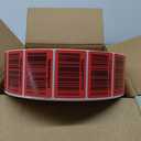 Pre-print Labels 3 × 2 Inch 12" OD Red Pac 10804 Approx.Quantity /Carton 22500, 3 Pack