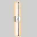 Modern LED Wall Sconces, Hardwired Wall Sconces, 3000K Warm Light Wall Lamp, Wireless Wall Light Fixtures for Living Room, Bathroom, Bedroom, Chrome (1 Pack)