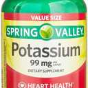 Potassium Caplets Dietary Supplement Value Size, 99 Mg, 500 Count, EXP: 03/2028