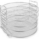 Dehydrator Rack for Ninja Foodi AG300 Grill, Air Fryer Rack 5 Stackable, tainless Steel Stand Accessories Compatible with Ninja Foodi Pressure Cooker and Air Fryer 8 Quart