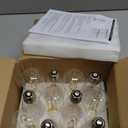 12-Pack Vintage LED Edison Bulbs 100W Equivalent 1400LM High Brightness 8W ST58 LED Filament Light Bulbs 3000K Warm White E26 Medium Base CRI90+ Antique Clear Glass for Home Dinning Room, Non-dimmable