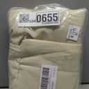 Roulens Tote Bag for Women 2 Set Puffer Tote Bag with Adjustable Top-handle, Quilted Shoulder Handbag for Work/Travel (Beige)