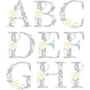 Uniquilling Quilling Paper Quilling Kit for Adults Beginner, 8*10-inch Letters, Exquisite DIY Paper Filigree Painting Kits Quilling Tools, Home Room Wall Art Decor Best Gifts(Basic)