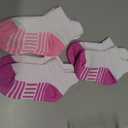 SPTRAMLE 12 Pairs Girls Socks, Athletic Socks for Girls Ankle Sock Cotton Running Sock with Tab for Kids 1-3 Years