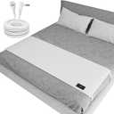 Grounding Sheets for Queen Size Bed, Grounding Bed Sheets with 10% Silver Fiber, Earth Connected Sheets for Better Sleep, Energy, White, 27"*60"