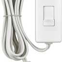 Leviton Table Top Plug in Lamp Dimmer for Dimmable LED, Halogen and Incandescent Bulbs, TBL03-10W, White