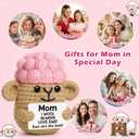 Crochet Sheep Gifts for Mom Christmas,I Wool Always Love Ewe are Best Mom Ever Gifts from Daughter Son,Funny Handmade Xmas Stocking Stuffers Gift Ideas for Step Bonus New First Time Mama Mother in Law