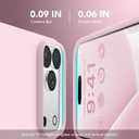 GONEZ Magnetic for iPhone 17 Pro Case, [Compatible with MagSafe] Anti-Scratch Microfiber Lining & Screen Protector, Silicone Camera Control, Shockproof Slim Phone Cover 6.3 inch, Pastel Pink