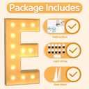 Marquee Letters 4 Feet Tall Large Light Up Letters E Happy Birthday Decorations Wedding Engagement Party Decor Yellow Light Birthday Decorations Balloon Arch Kit Foam Sign E
