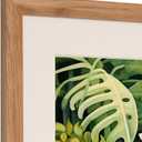 Natural Oak Wood 18x24 Inch Picture Frame - Matted for 16x20 Inch Photos, Posters or Prints, Large Gallery Wall Mounting Poster Frame