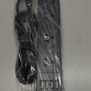 2 Prong Power Strip, Surge Protector 2 Prong with 3AC Outlets and 4 USB Charging Ports, 6.6ft 2 Prong to 3 Prong Extension Cord for Home Office