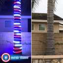 Russell Decor 50ft/15m Led Rope Lights Lamps Kit Indoor Outdoor Decorative Lighting for Patriotic 4th of July Memorial Day Decor Party Trees Patio Deck Flexible String Tube Lights- Blue Red White