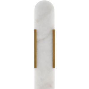 Modern Alabaster Wall Sconce Brushed Brass Finish, Vintage Wall Light Fixtures for Living Room, Marble Sconce Lighting for Bedroom Bathroom, 1 Pack