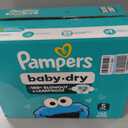 Pampers Diapers - Baby Dry - Size 5, 132 Count, Absorbent Disposable Infant Diaper