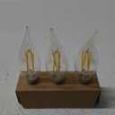 40W BA11 E12 Base 3-Pack Ultra Definition Soft White (2700K) 300 Lumen (3.5W = 40W) Dimmable Frosted Flicker-Free Candelabra Light Bulbs