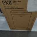 EKO Mirage-T 50 Liter / 13.2 Gallon Touchless Rectangular Motion Sensor Trash Can, Brushed Stainless Steel Finish