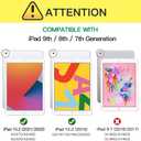 Azzsy Case for iPad 9th Generation/iPad 8th Generation/iPad 7th Generation (10.2 Inch, 2021/2020/2019 Model), Heavy Duty Shockproof Rugged Protective Case for iPad 10.2 inch (Navy Blue)