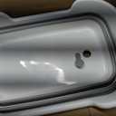Collapsible Pet Bathtub with Water Drain Plug, Foldable Bathtub for Puppy Small Dogs Cats, Portable & Space Saving Design, BPA Free, Grey