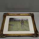 Funly mee Vintage 11x14 Picture Frame Antique Gold Photo Frame for Tabletop & Wall Mounted (Bronze)