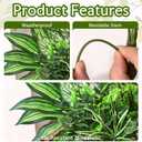 Waipfaru Artificial Plants Outdoor UV Resistant, Realistic Fake Plants Artificial Greenery, Large Bunches Faux Plants for Indoor Outdoor Porch Patio Garden Spring Summer Home Decor (Large 10pcs)