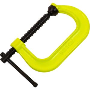 Wilton Hi-Vis C-Clamp, 4-1/4" Opening, 3-1/4" Throat, 6200 Lbs. Clamping Force (Model 404-SF)
