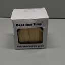 Carpenter Bee Trap for Outside - Best Bee Trap - Cabin Style Nature Hanging Wood Carpenter Bee Traps Outdoor - Insect Traps with Removable Vault (1 Pack)