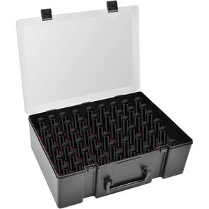 ALCYON Universal Nail Polish Holder & Organizer Contains 54 Bottles for Gellen, for Beetles, for Sally Hansen, for OPI, for Essie and Other Fingernail Polish (ONLY A CASE)-Black