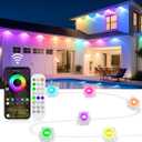 Permanent Outdoor Lights, 200ft Smart RGB+IC LED Lights Outside with 16 Million DIY Colors, IP67 Waterproof Eternity Eaves Lighting for Christmas Halloween Holiday Daily Decorations