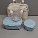 18/8 Stainless Steel Bento Box, Bento Lunch Box with Soup Bowl for Kids and Adults, Food Containers with Bag for Office or School, Pink (Blue)