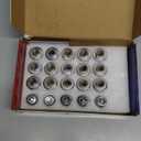 12x1.5 Lug Nuts 20 Pcs Chrome Closed End Mag Style Lug Nuts with Washer 13/16" (21mm) Hex Compatible with Toyota Camry/Corolla/Tacoma Lexus