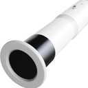 Oxdigi Tension Curtain Rods Adjustable Shower Curtain Rod Spring Tension 63.4-83.1 Inches, Curtain Rods No Drilling No Rust Antislip Heavy Duty for Bathroom, Windows, Closet, Room Divider, White