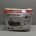 Homemate Electric Heated Blanket Twin  62"x84" Heating Bed Blankets Throw with 10 Heating Levels 8 Hours Auto Off Fast Heating OverHeated Protection Ultra Soft Warm Flannel ETL Certified Brown