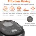 Amazon Basics Programmable Bread Maker, 2 Pound Non-Stick Automatic Bread Making Machine, 14 Settings for Breads, Doughs, Gluten-Free Options, ExpressBake, LCD Display, Black