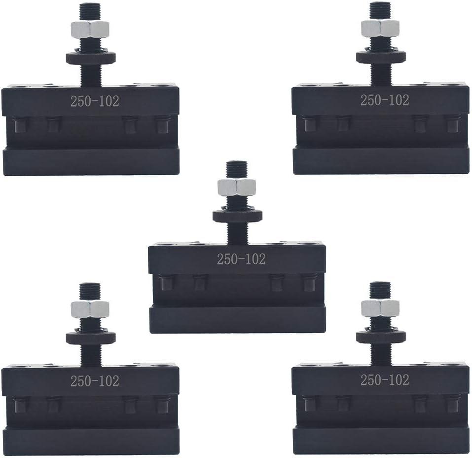 findmall 5Pcs AXA 250-102 Tool Holder AXA 102 Quick Change Tool Post Holder Fit for Swing 12 Inch AXA Tool Holder