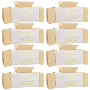 8pcs Bridesmaid Proposal Gifts 4.1 Inch Square Set of 8 Bachelorette Hair Claw Clips ideas Bridal Shower Gift for Wedding Party Favors (Champagne)