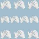 10 Pairs Archival Photo Gloves, White Small Work Gloves For Handling Art Working Photography Men & Womens Cloth Gloves Liners Bulk for Handling Jewelry, Film, Photo, Coin Metal Inspection