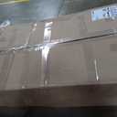 HomePop Upholstered Counter Height Barstool, 24-inch, Blue and Tan Jacobean