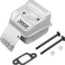 MS180 Exhaust Muffler Kit for For STIHL 017, 018, MS170, MS180 Chainsaws - Replaces OEM 1130 140 0600, 1130 145 2900, Includes Muffler Gasket, Cover, Bolts, Nuts