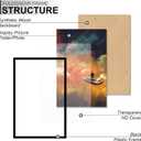 FULDGAENR 11x17 Picture Frame, Black Frames for 11 x 17 Inch Photo Poster