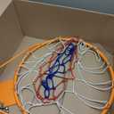 VEVOR Basketball Rim, Wall Door Mounted Basketball Hoop, Heavy Duty Q235 Basketball Flex Rim Goal Replacement with Net and Double Spring, Standard 18" Indoor Outdoor Hanging Hoop