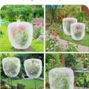 Bird Netting for Garden Protection - 4 Pack Garden Netting Pest Barrier with Drawstring,3.3Ft x 2.7Ft Mosquito Net Tomato Protective Cover Garden Plant Netting for Cicadas Vegetables Blueberry Bushes