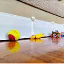 Under Bed Blocker for Pets, Gap Bumper for Under Bed, Stop Things Going Under Bed or Sofa Couch, Toys Blocker for Cats Dogs, Easy to Install, Total 7" Height 90" Length, White