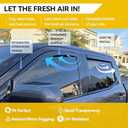 in-Channel Rain Guards for GMC Acadia 2017-2023, Window Visor Shields Vent Deflector Shade Wind Dark Smoke 2018 2019 2020 2021 2022 17 18 19 20 21 22 23, Tape-On Inside-Mount, 4PCS