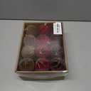 24PCS Velvet Christmas Ball Ornaments Set, 2.36" Shatterproof Baubles for Christmas Tree Decorations, Gold-Lined Hanging Baubles with Velvet Finish for Thanksgiving Holiday Party Decor, Multicolour